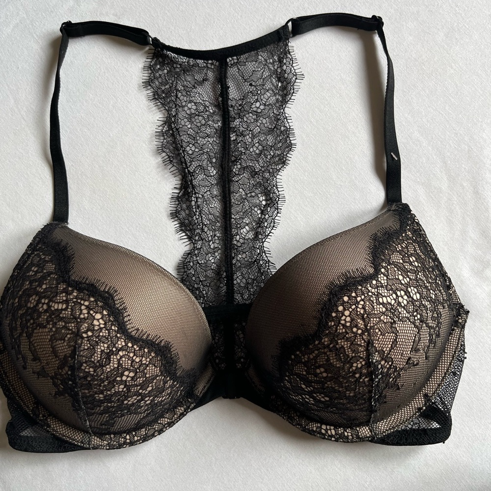 Elegant Black Lace Women's Bra